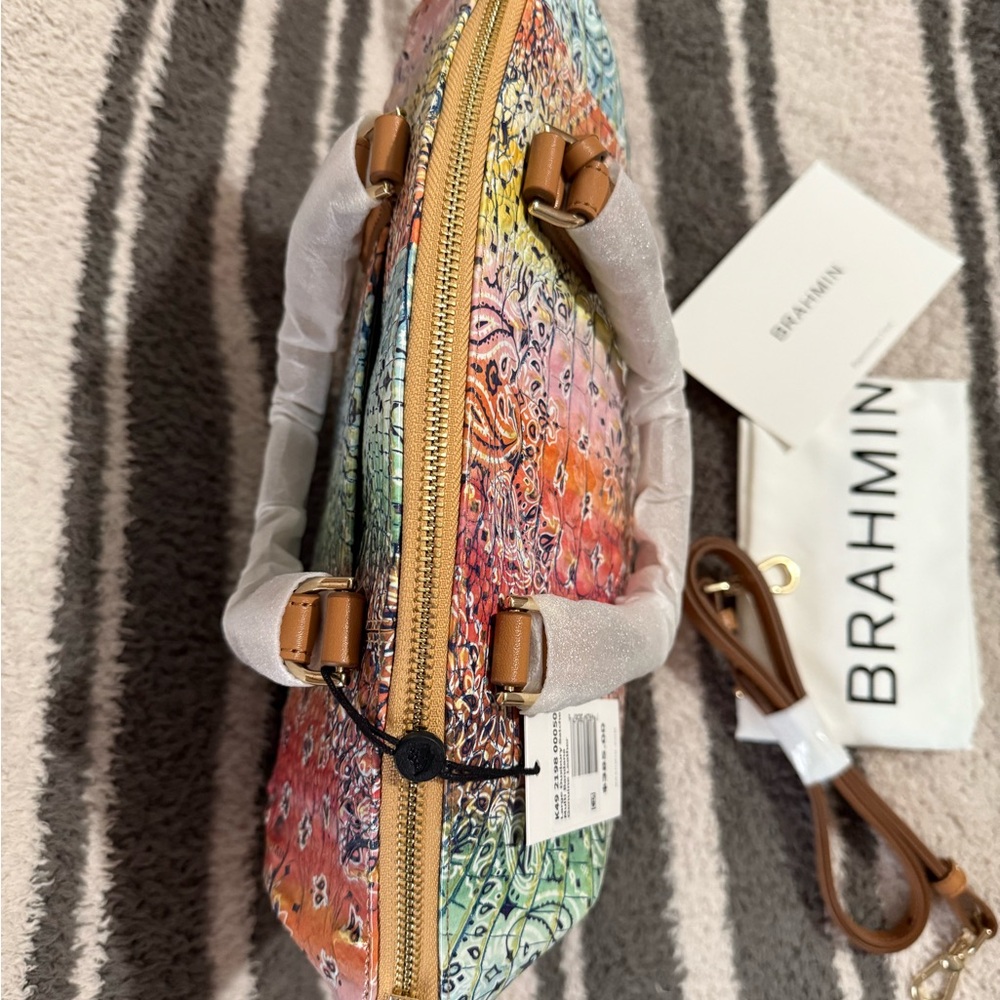 NWT BRAHMIN LARGE DUXBURY MULTI BANDANA 
“ONLY OPENED TO TAKE PHOTOS” - Picture 8 of 15